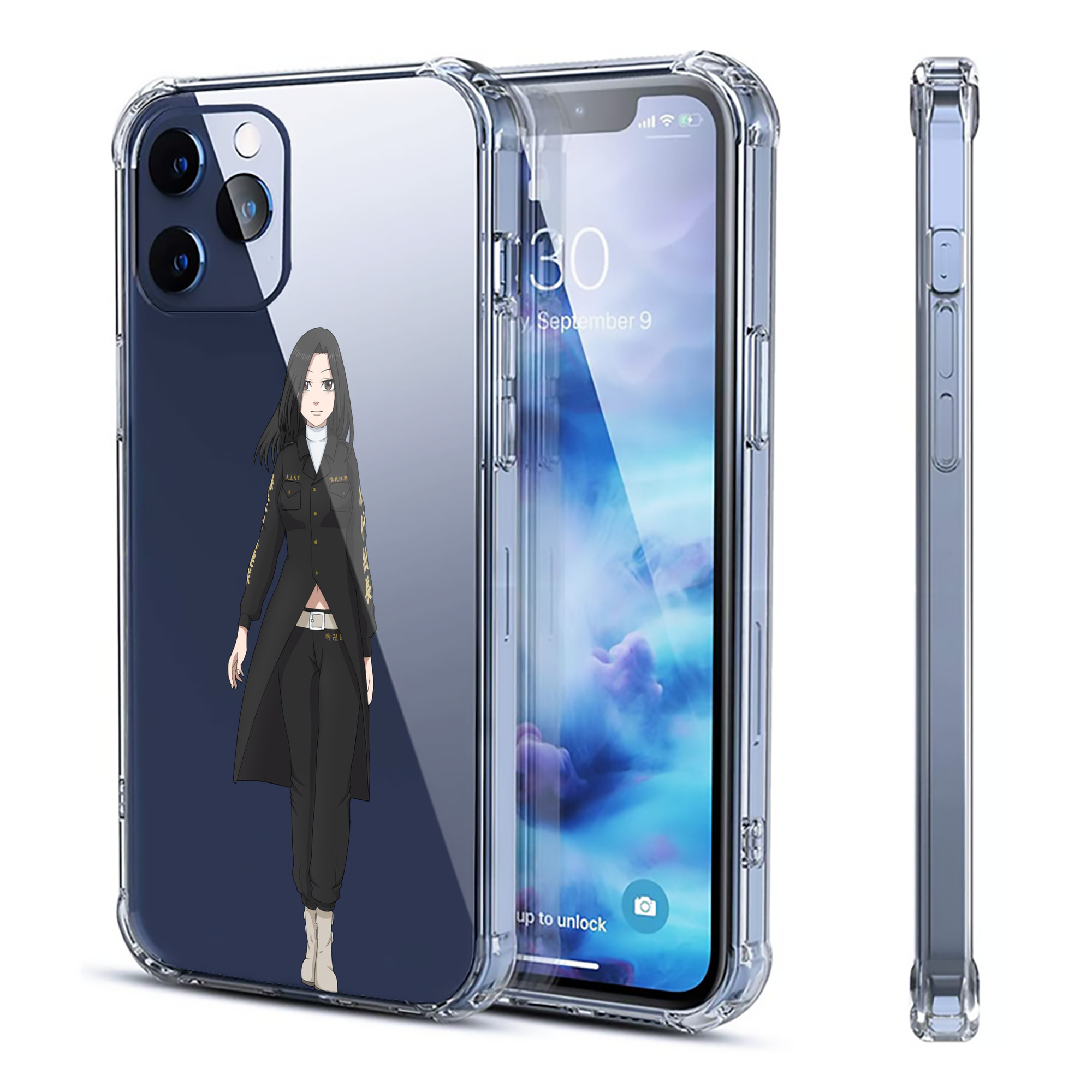（画像用） 東京リベンジャーズ Tokyo Revengers 【iPhone 12シリーズ対応】透明スマホケース（クリアソフトケース）